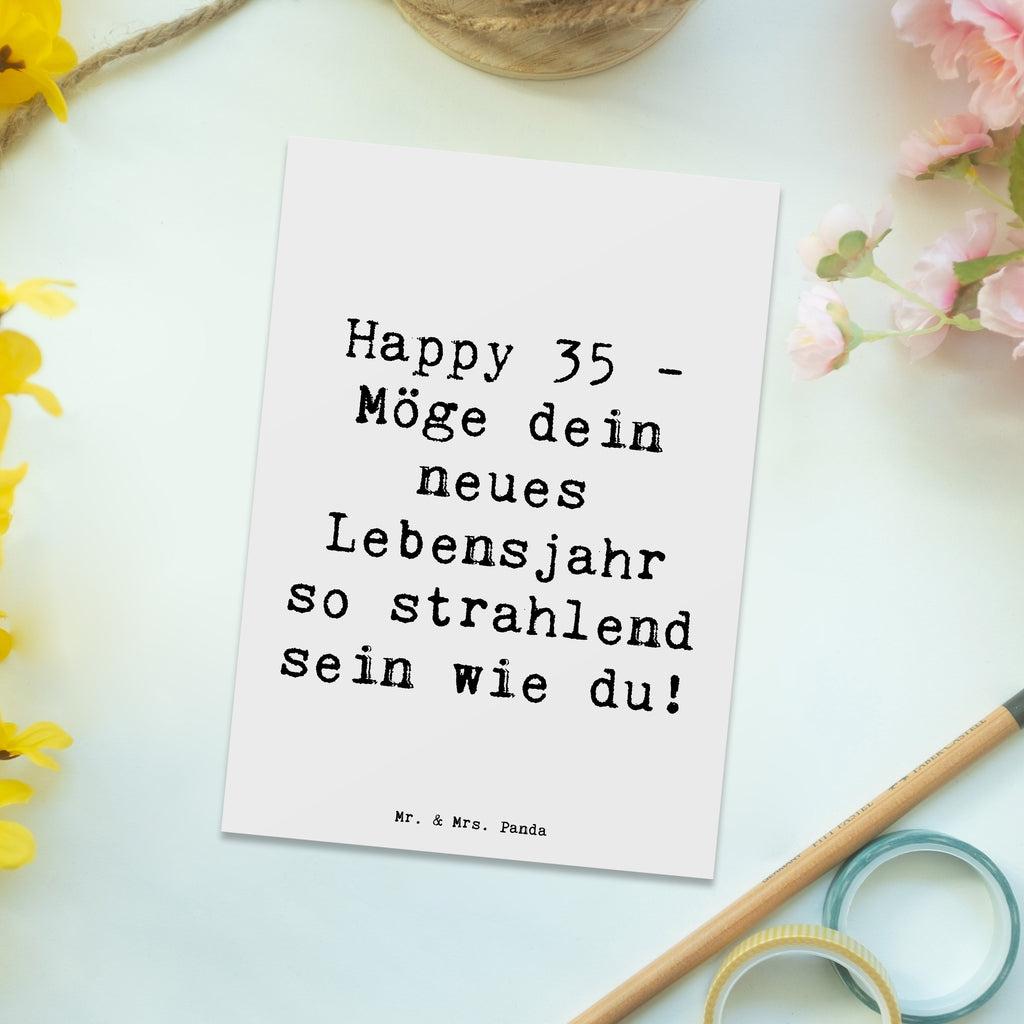 Postkarte Spruch 35. Geburtstag Glückwünsche Postkarte, Karte, Geschenkkarte, Grußkarte, Einladung, Ansichtskarte, Geburtstagskarte, Einladungskarte, Dankeskarte, Ansichtskarten, Einladung Geburtstag, Einladungskarten Geburtstag, Geburtstag, Geburtstagsgeschenk, Geschenk