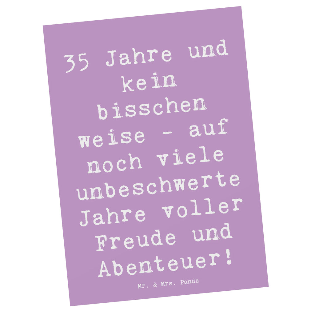 Postkarte Spruch 35. Geburtstag Postkarte, Karte, Geschenkkarte, Grußkarte, Einladung, Ansichtskarte, Geburtstagskarte, Einladungskarte, Dankeskarte, Ansichtskarten, Einladung Geburtstag, Einladungskarten Geburtstag, Geburtstag, Geburtstagsgeschenk, Geschenk