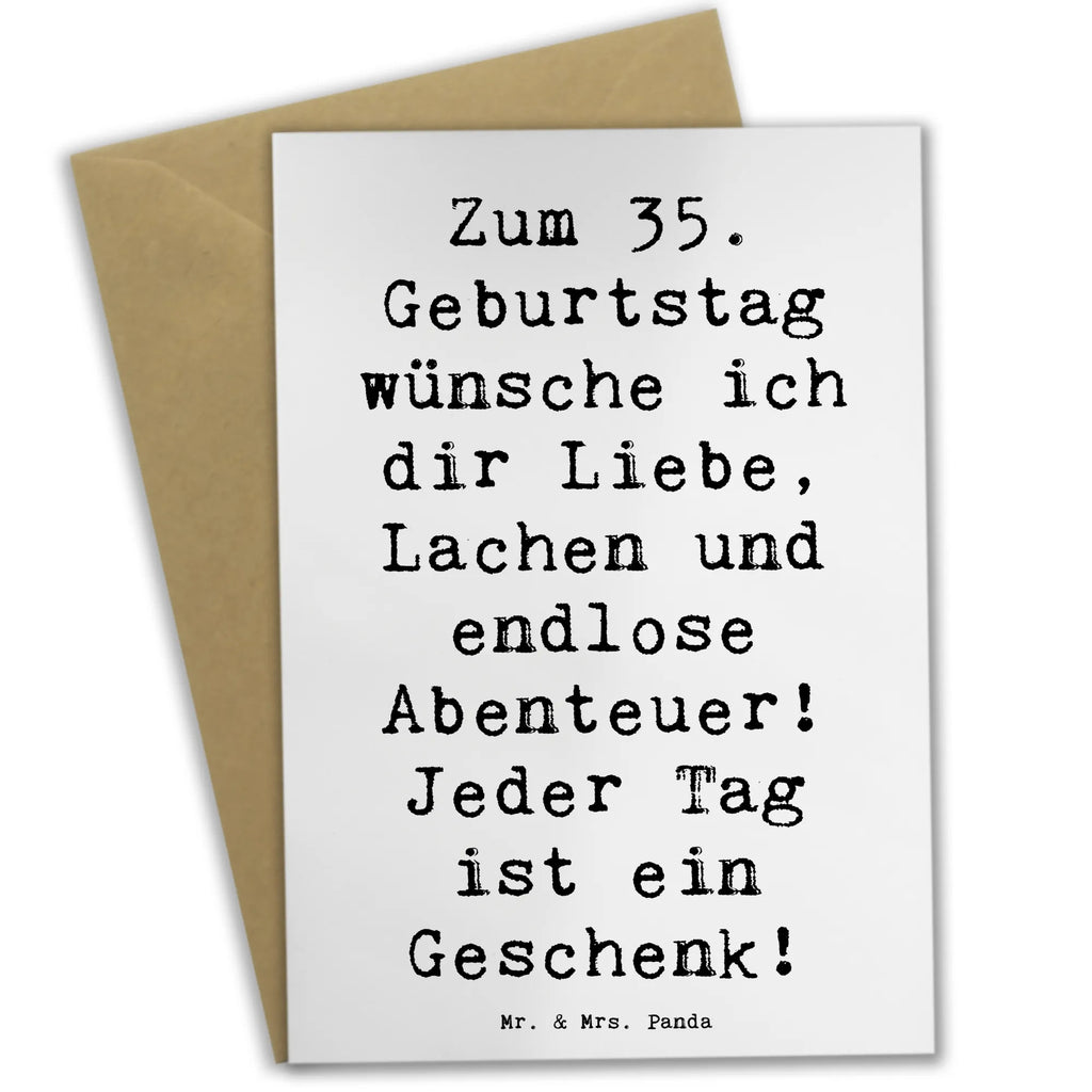 Grußkarte Spruch 35. Geburtstag Grußkarte, Klappkarte, Einladungskarte, Glückwunschkarte, Hochzeitskarte, Geburtstagskarte, Karte, Ansichtskarten, Geburtstag, Geburtstagsgeschenk, Geschenk