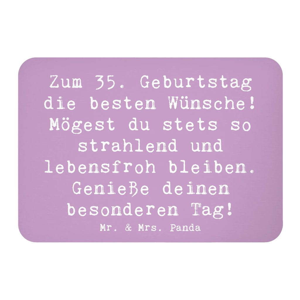 Magnet Spruch 35. Geburtstag Glückwünsche Kühlschrankmagnet, Pinnwandmagnet, Souvenir Magnet, Motivmagnete, Dekomagnet, Whiteboard Magnet, Notiz Magnet, Kühlschrank Dekoration, Geburtstag, Geburtstagsgeschenk, Geschenk