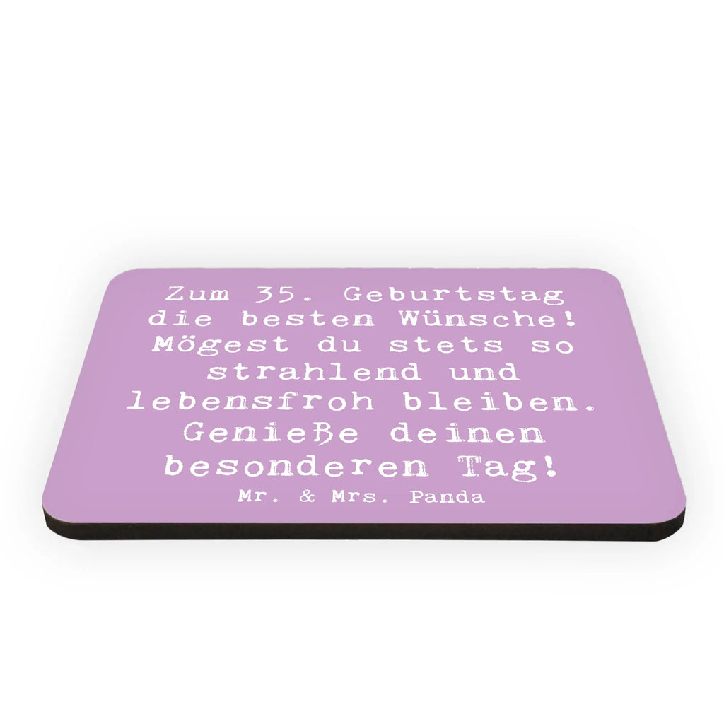 Magnet Spruch 35. Geburtstag Glückwünsche Kühlschrankmagnet, Pinnwandmagnet, Souvenir Magnet, Motivmagnete, Dekomagnet, Whiteboard Magnet, Notiz Magnet, Kühlschrank Dekoration, Geburtstag, Geburtstagsgeschenk, Geschenk