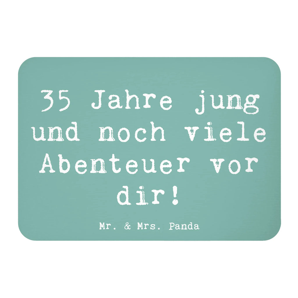 Magnet Spruch 35. Geburtstag Abenteuer Kühlschrankmagnet, Pinnwandmagnet, Souvenir Magnet, Motivmagnete, Dekomagnet, Whiteboard Magnet, Notiz Magnet, Kühlschrank Dekoration, Geburtstag, Geburtstagsgeschenk, Geschenk