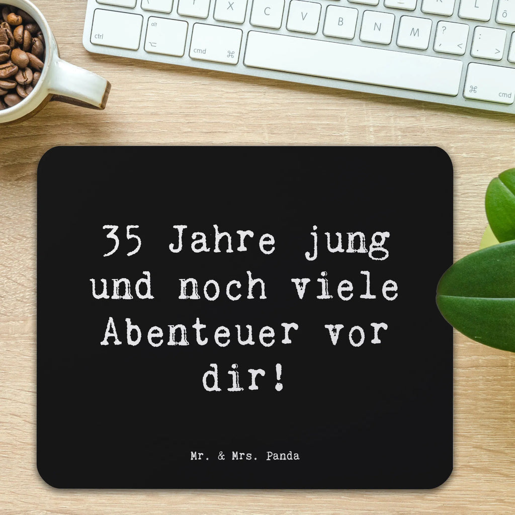 Mauspad Spruch 35. Geburtstag Abenteuer Mousepad, Computer zubehör, Büroausstattung, PC Zubehör, Arbeitszimmer, Mauspad, Einzigartiges Mauspad, Designer Mauspad, Mausunterlage, Mauspad Büro, Geburtstag, Geburtstagsgeschenk, Geschenk