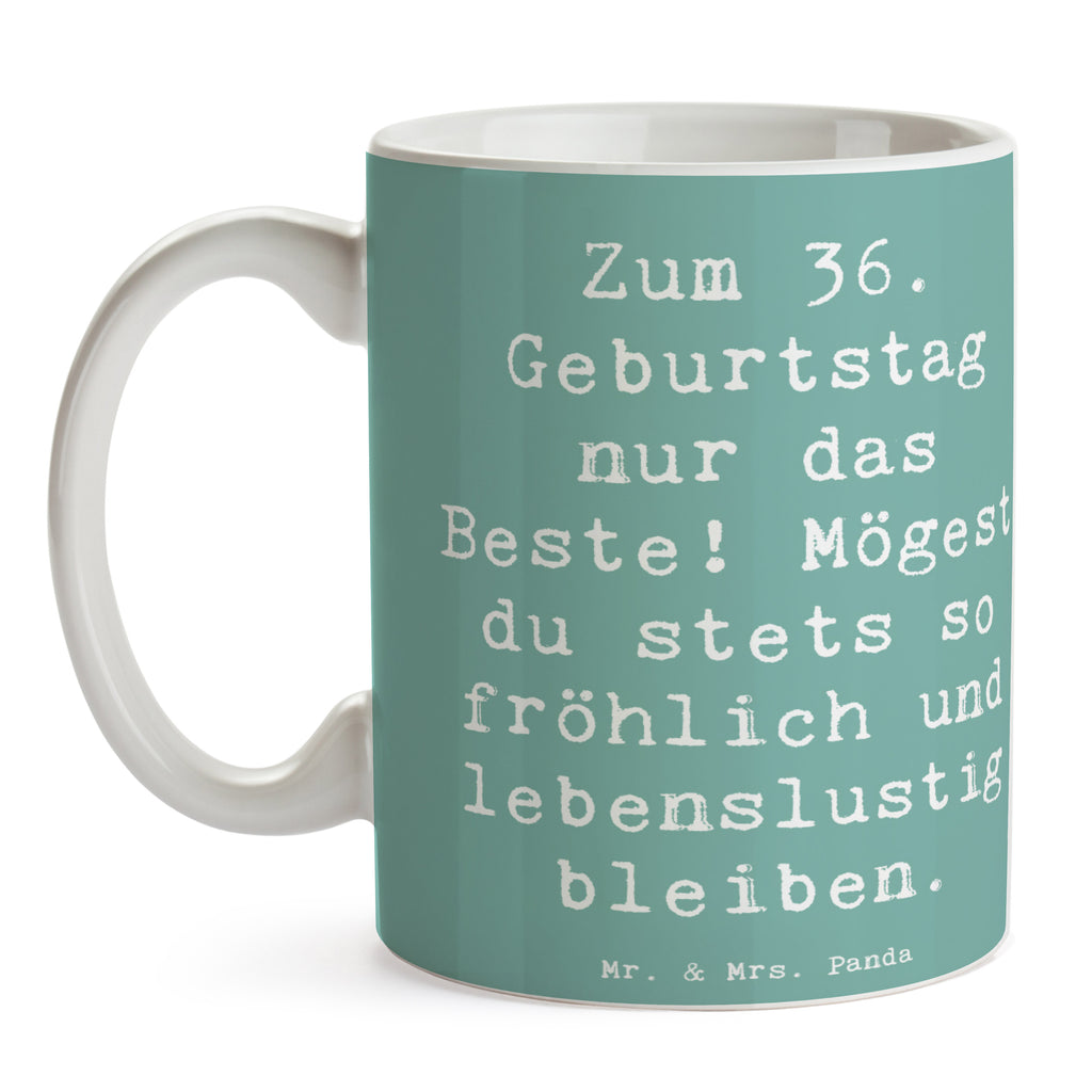 Tasse Spruch 36. Geburtstag Tasse, Kaffeetasse, Teetasse, Becher, Kaffeebecher, Teebecher, Keramiktasse, Porzellantasse, Büro Tasse, Geschenk Tasse, Tasse Sprüche, Tasse Motive, Kaffeetassen, Tasse bedrucken, Designer Tasse, Cappuccino Tassen, Schöne Teetassen, Geburtstag, Geburtstagsgeschenk, Geschenk