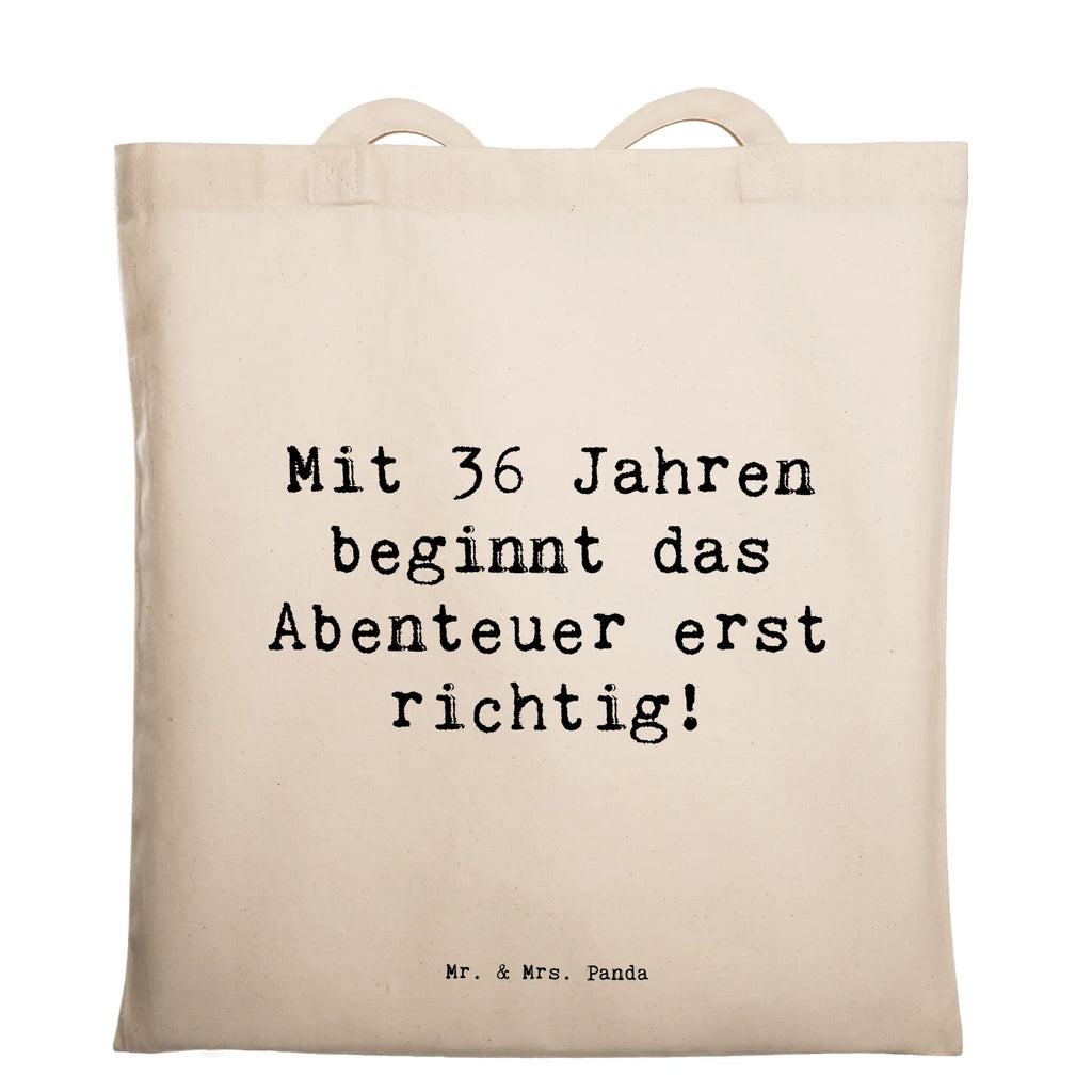 Tragetasche Spruch 36. Geburtstag Abenteuer Beuteltasche, Beutel, Einkaufstasche, Jutebeutel, Stoffbeutel, Tasche, Shopper, Umhängetasche, Strandtasche, Schultertasche, Stofftasche, Tragetasche, Badetasche, Jutetasche, Einkaufstüte, Laptoptasche, Geburtstag, Geburtstagsgeschenk, Geschenk