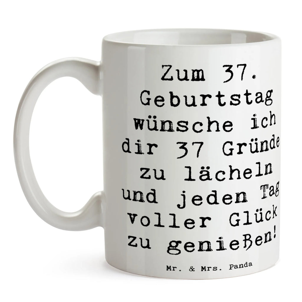 Tasse Spruch 37. Geburtstag Glücksmomente Tasse, Kaffeetasse, Teetasse, Becher, Kaffeebecher, Teebecher, Keramiktasse, Porzellantasse, Büro Tasse, Geschenk Tasse, Tasse Sprüche, Tasse Motive, Kaffeetassen, Tasse bedrucken, Designer Tasse, Cappuccino Tassen, Schöne Teetassen, Geburtstag, Geburtstagsgeschenk, Geschenk