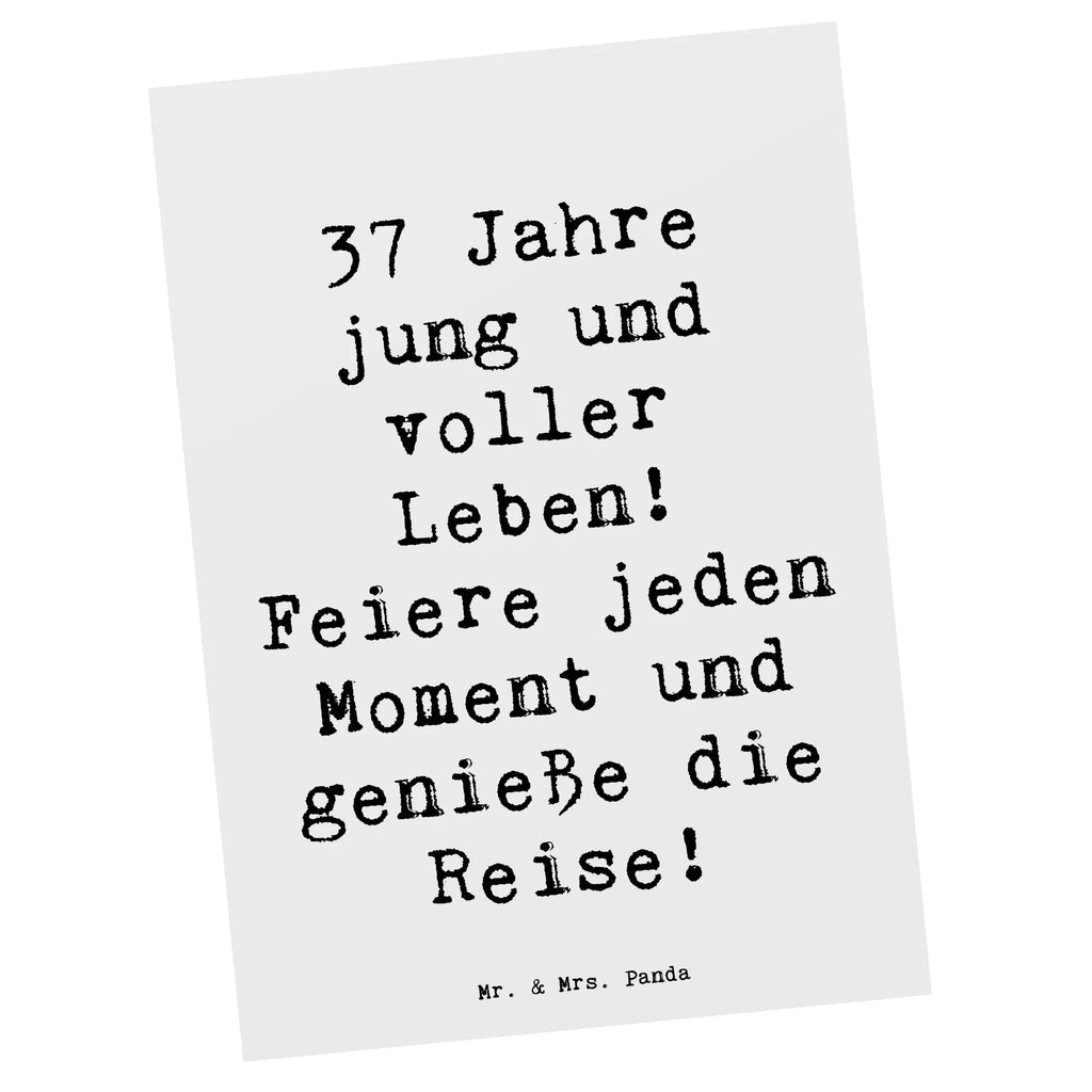 Postkarte Spruch 37. Geburtstag Lebensfreude Postkarte, Karte, Geschenkkarte, Grußkarte, Einladung, Ansichtskarte, Geburtstagskarte, Einladungskarte, Dankeskarte, Ansichtskarten, Einladung Geburtstag, Einladungskarten Geburtstag, Geburtstag, Geburtstagsgeschenk, Geschenk