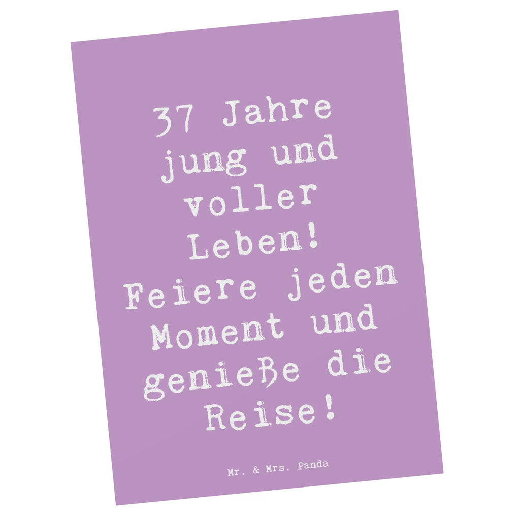 Postkarte Spruch 37. Geburtstag Lebensfreude Postkarte, Karte, Geschenkkarte, Grußkarte, Einladung, Ansichtskarte, Geburtstagskarte, Einladungskarte, Dankeskarte, Ansichtskarten, Einladung Geburtstag, Einladungskarten Geburtstag, Geburtstag, Geburtstagsgeschenk, Geschenk