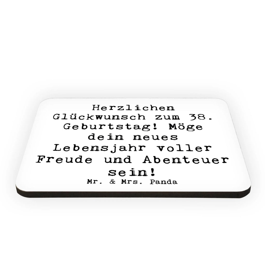 Magnet Spruch 38. Geburtstag Freude Abenteuer Kühlschrankmagnet, Pinnwandmagnet, Souvenir Magnet, Motivmagnete, Dekomagnet, Whiteboard Magnet, Notiz Magnet, Kühlschrank Dekoration, Geburtstag, Geburtstagsgeschenk, Geschenk