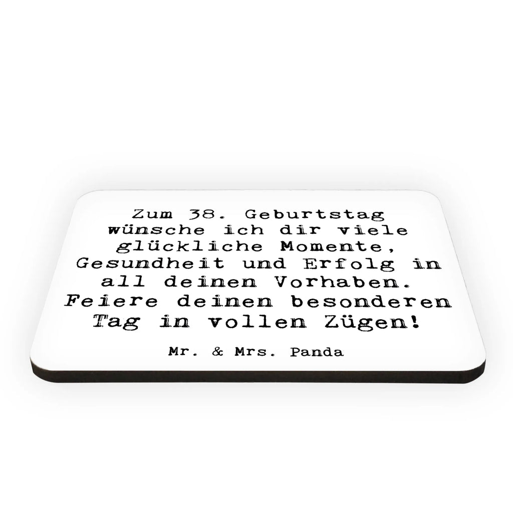 Magnet Spruch 38. Geburtstag Glück Kühlschrankmagnet, Pinnwandmagnet, Souvenir Magnet, Motivmagnete, Dekomagnet, Whiteboard Magnet, Notiz Magnet, Kühlschrank Dekoration, Geburtstag, Geburtstagsgeschenk, Geschenk