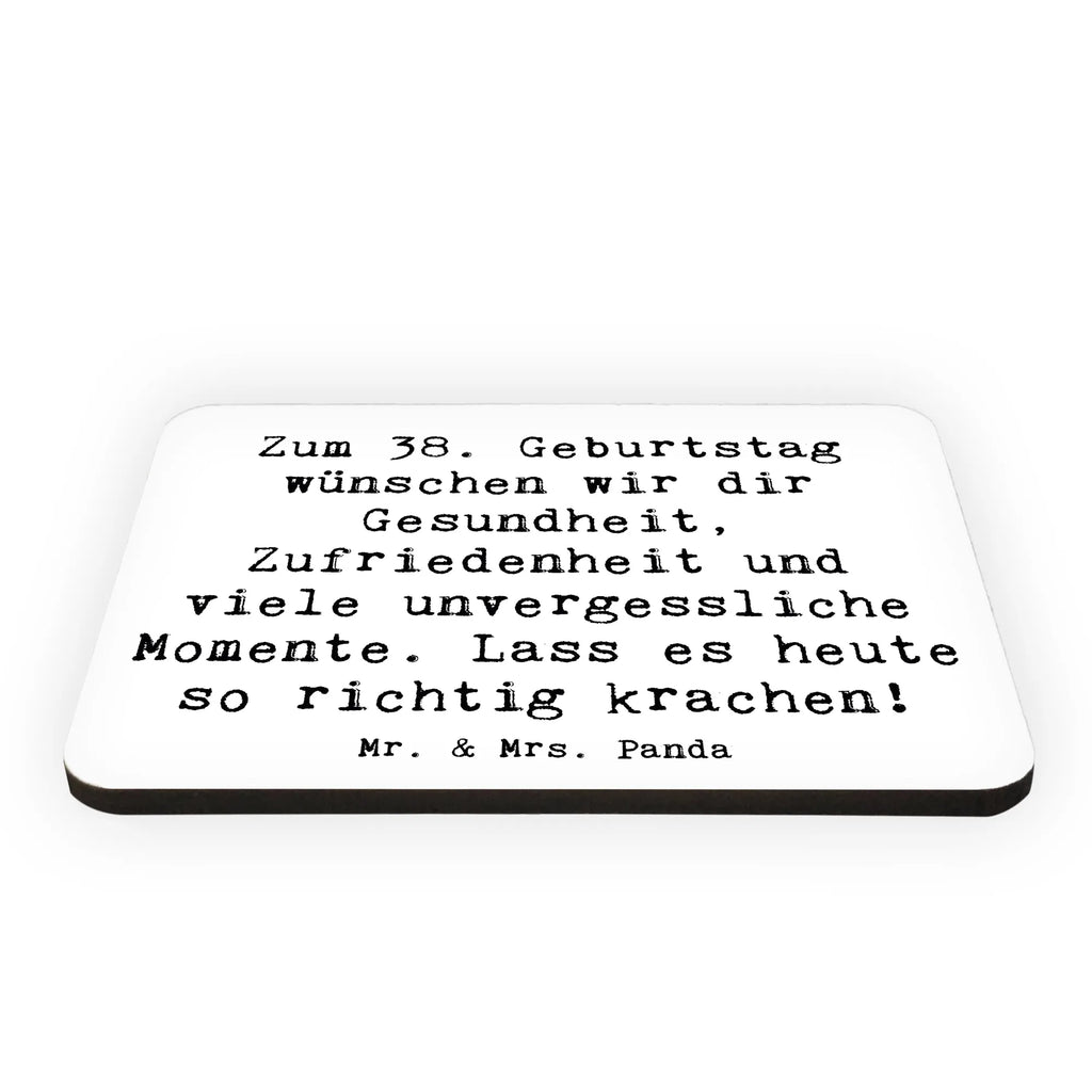 Magnet Spruch 38. Geburtstag Feiern Kühlschrankmagnet, Pinnwandmagnet, Souvenir Magnet, Motivmagnete, Dekomagnet, Whiteboard Magnet, Notiz Magnet, Kühlschrank Dekoration, Geburtstag, Geburtstagsgeschenk, Geschenk