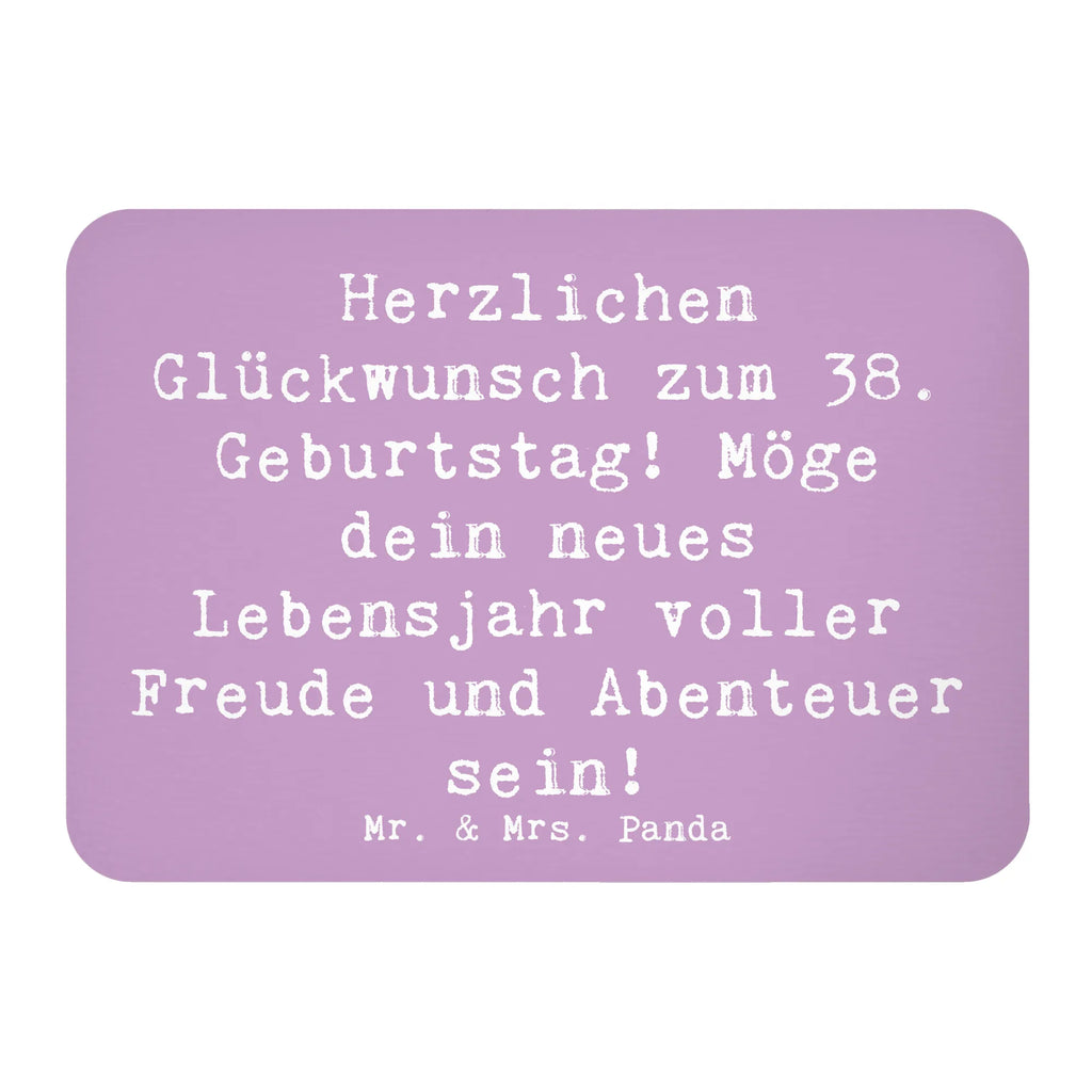 Magnet Spruch 38. Geburtstag Freude Abenteuer Kühlschrankmagnet, Pinnwandmagnet, Souvenir Magnet, Motivmagnete, Dekomagnet, Whiteboard Magnet, Notiz Magnet, Kühlschrank Dekoration, Geburtstag, Geburtstagsgeschenk, Geschenk