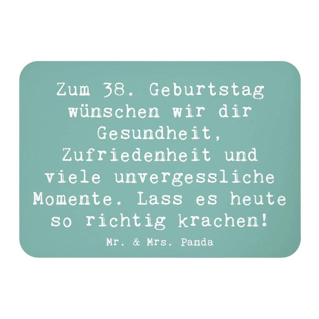 Magnet Spruch 38. Geburtstag Feiern Kühlschrankmagnet, Pinnwandmagnet, Souvenir Magnet, Motivmagnete, Dekomagnet, Whiteboard Magnet, Notiz Magnet, Kühlschrank Dekoration, Geburtstag, Geburtstagsgeschenk, Geschenk