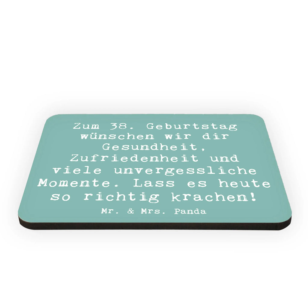 Magnet Spruch 38. Geburtstag Feiern Kühlschrankmagnet, Pinnwandmagnet, Souvenir Magnet, Motivmagnete, Dekomagnet, Whiteboard Magnet, Notiz Magnet, Kühlschrank Dekoration, Geburtstag, Geburtstagsgeschenk, Geschenk