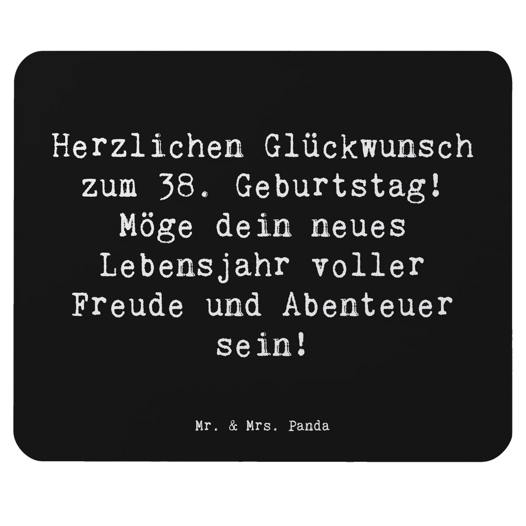 Mauspad Spruch 38. Geburtstag Freude Abenteuer Mousepad, Computer zubehör, Büroausstattung, PC Zubehör, Arbeitszimmer, Mauspad, Einzigartiges Mauspad, Designer Mauspad, Mausunterlage, Mauspad Büro, Geburtstag, Geburtstagsgeschenk, Geschenk