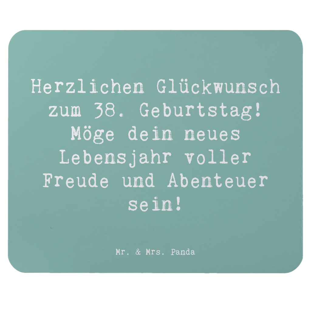 Mauspad Spruch 38. Geburtstag Freude Abenteuer Mousepad, Computer zubehör, Büroausstattung, PC Zubehör, Arbeitszimmer, Mauspad, Einzigartiges Mauspad, Designer Mauspad, Mausunterlage, Mauspad Büro, Geburtstag, Geburtstagsgeschenk, Geschenk