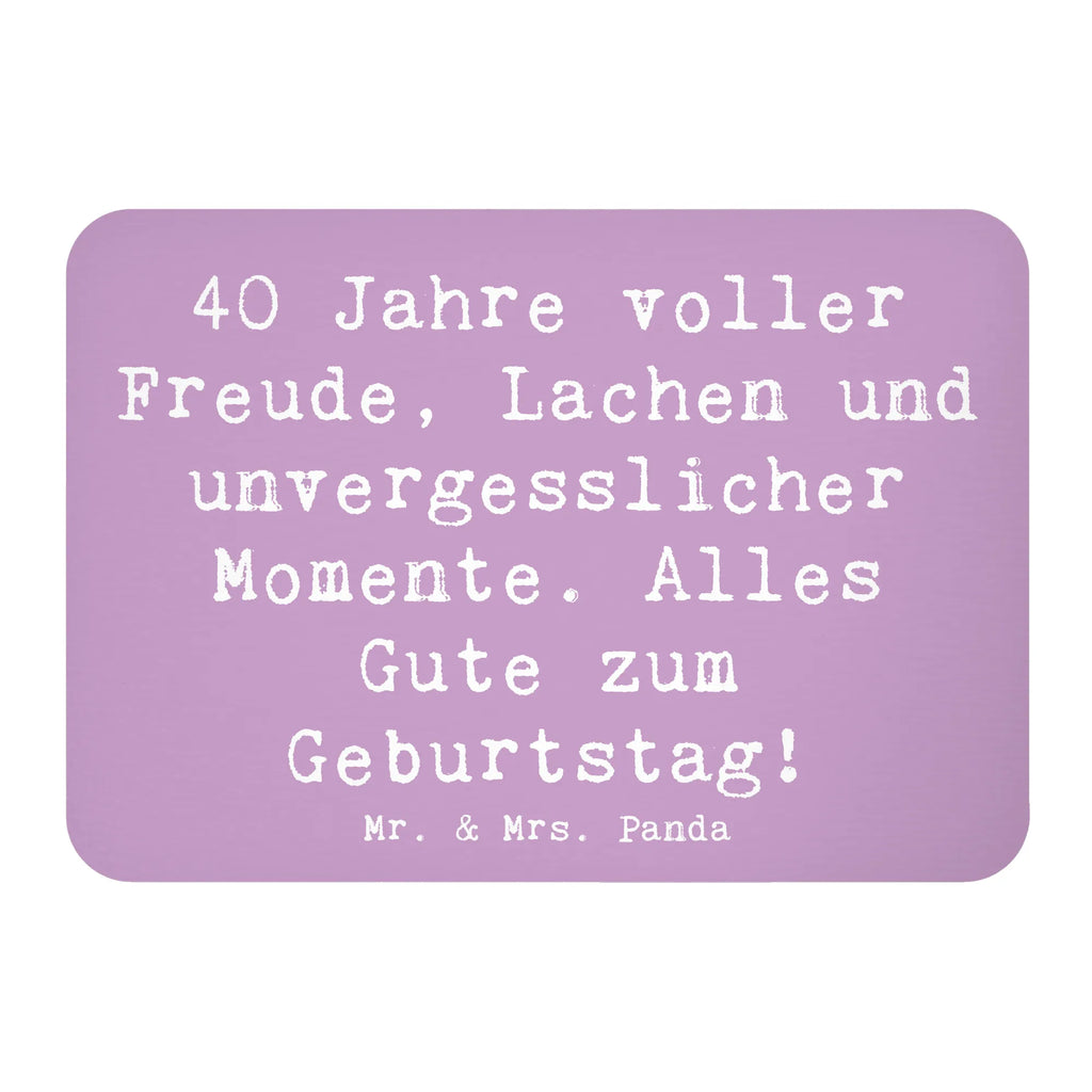 Magnet Spruch 40. Geburtstag Freude Kühlschrankmagnet, Pinnwandmagnet, Souvenir Magnet, Motivmagnete, Dekomagnet, Whiteboard Magnet, Notiz Magnet, Kühlschrank Dekoration, Geburtstag, Geburtstagsgeschenk, Geschenk