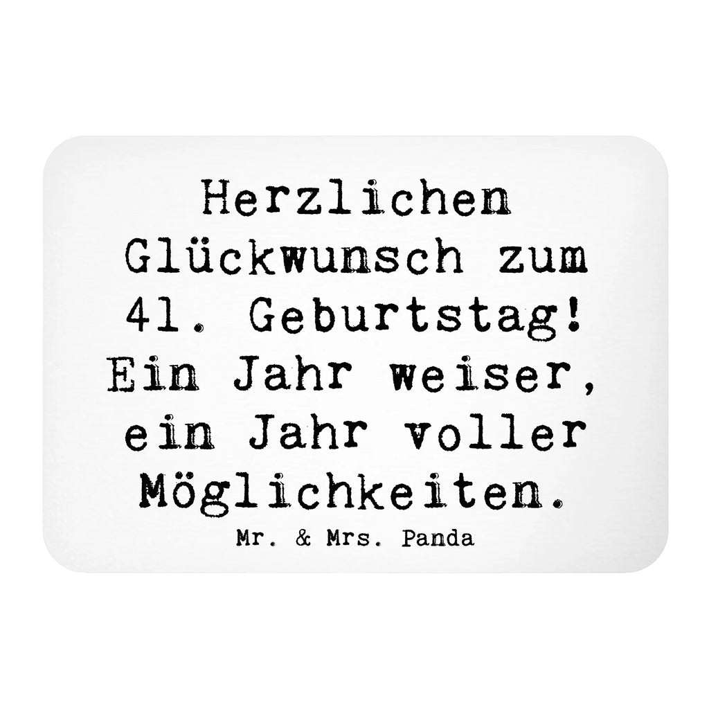 Magnet Spruch 41. Geburtstag Weisheit Kühlschrankmagnet, Pinnwandmagnet, Souvenir Magnet, Motivmagnete, Dekomagnet, Whiteboard Magnet, Notiz Magnet, Kühlschrank Dekoration, Geburtstag, Geburtstagsgeschenk, Geschenk