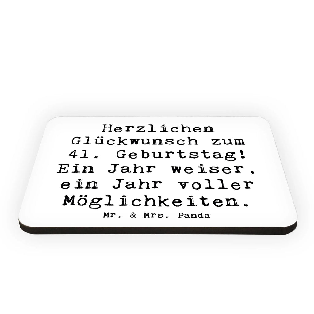 Magnet Spruch 41. Geburtstag Weisheit Kühlschrankmagnet, Pinnwandmagnet, Souvenir Magnet, Motivmagnete, Dekomagnet, Whiteboard Magnet, Notiz Magnet, Kühlschrank Dekoration, Geburtstag, Geburtstagsgeschenk, Geschenk