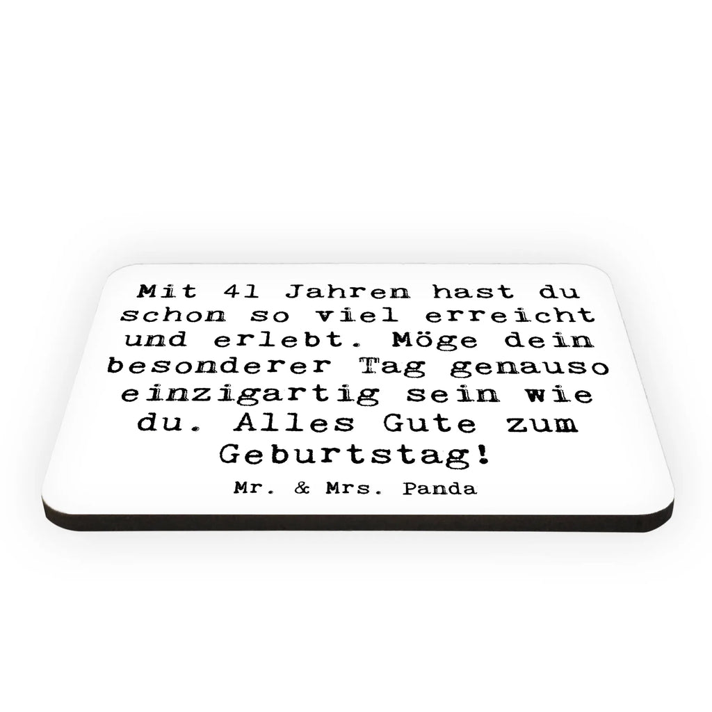 Magnet Spruch 41. Geburtstag Kühlschrankmagnet, Pinnwandmagnet, Souvenir Magnet, Motivmagnete, Dekomagnet, Whiteboard Magnet, Notiz Magnet, Kühlschrank Dekoration, Geburtstag, Geburtstagsgeschenk, Geschenk