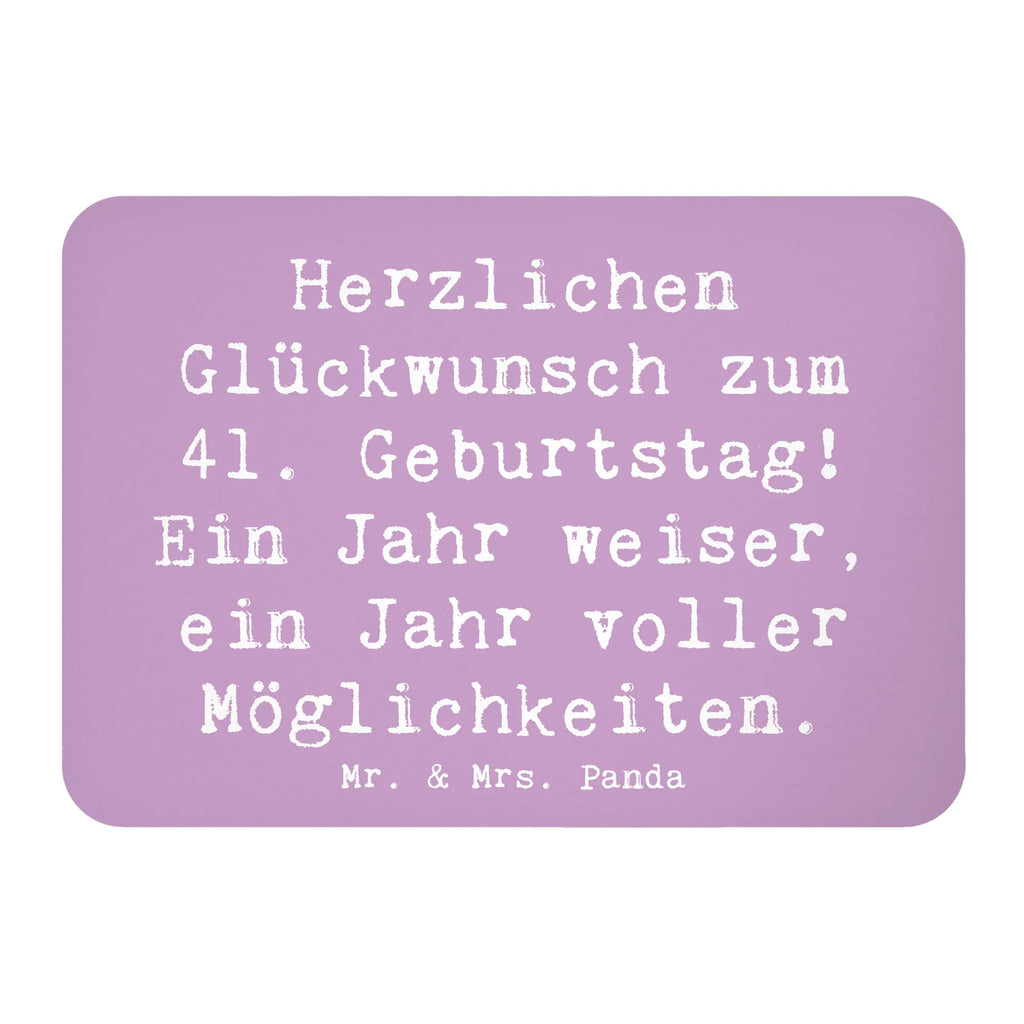 Magnet Spruch 41. Geburtstag Weisheit Kühlschrankmagnet, Pinnwandmagnet, Souvenir Magnet, Motivmagnete, Dekomagnet, Whiteboard Magnet, Notiz Magnet, Kühlschrank Dekoration, Geburtstag, Geburtstagsgeschenk, Geschenk