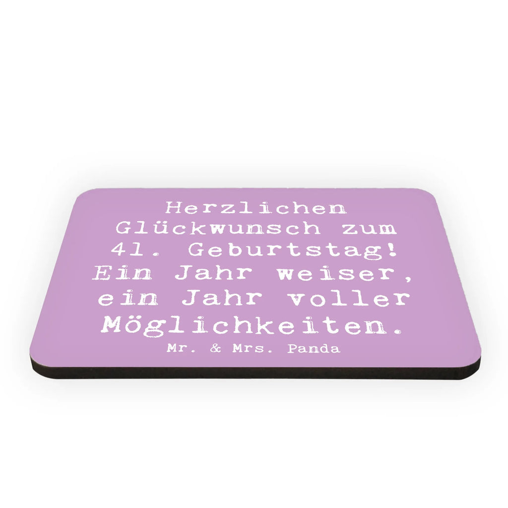 Magnet Spruch 41. Geburtstag Weisheit Kühlschrankmagnet, Pinnwandmagnet, Souvenir Magnet, Motivmagnete, Dekomagnet, Whiteboard Magnet, Notiz Magnet, Kühlschrank Dekoration, Geburtstag, Geburtstagsgeschenk, Geschenk