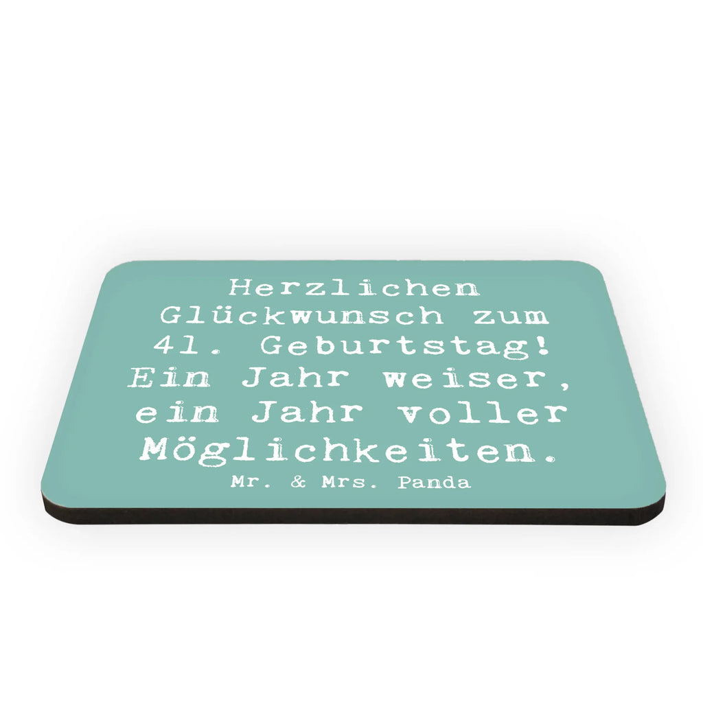 Magnet Spruch 41. Geburtstag Weisheit Kühlschrankmagnet, Pinnwandmagnet, Souvenir Magnet, Motivmagnete, Dekomagnet, Whiteboard Magnet, Notiz Magnet, Kühlschrank Dekoration, Geburtstag, Geburtstagsgeschenk, Geschenk