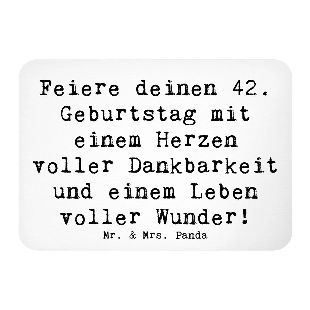 Magnet Spruch 42. Geburtstag Wunder Kühlschrankmagnet, Pinnwandmagnet, Souvenir Magnet, Motivmagnete, Dekomagnet, Whiteboard Magnet, Notiz Magnet, Kühlschrank Dekoration, Geburtstag, Geburtstagsgeschenk, Geschenk