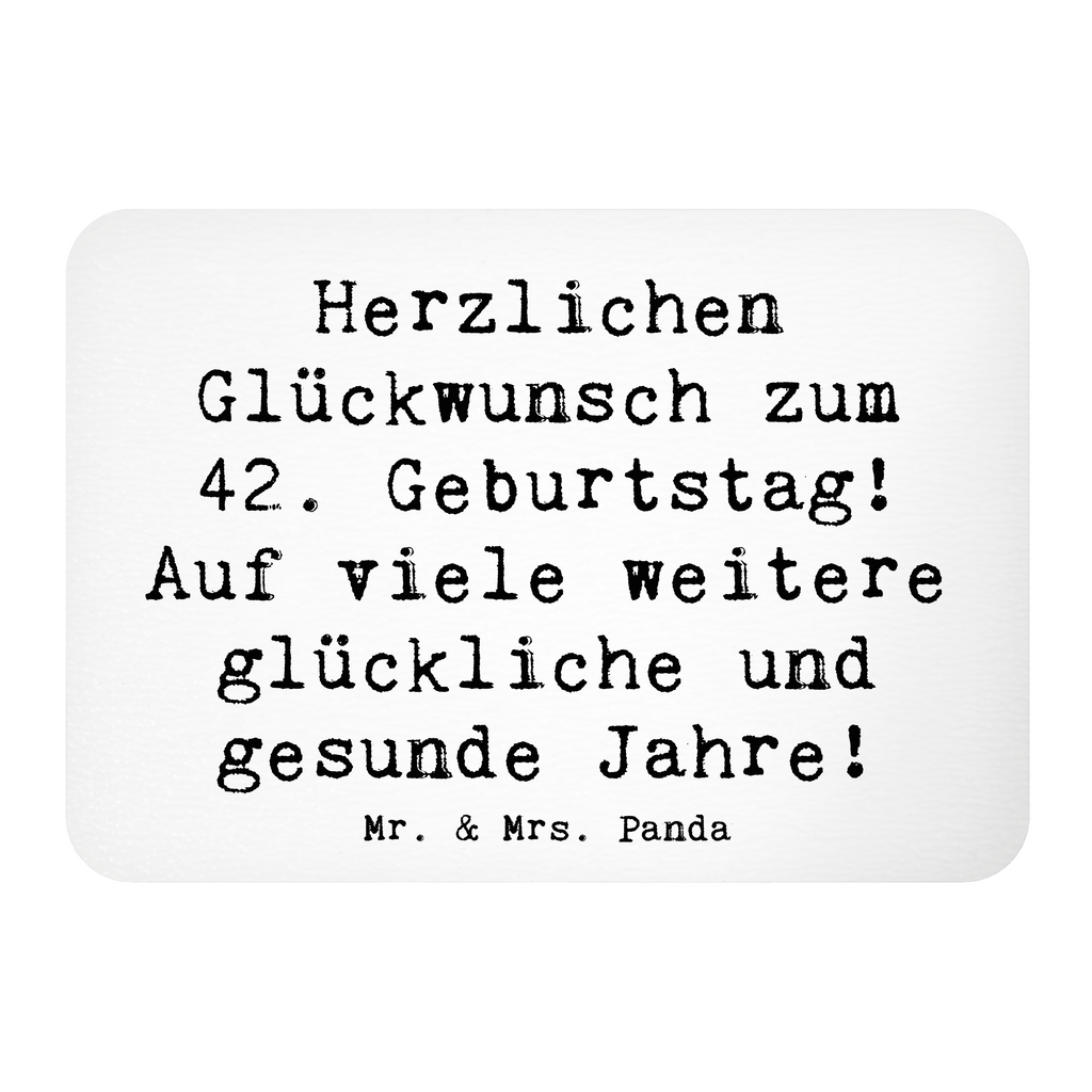 Magnet Spruch 42. Geburtstag Glückwunsch Kühlschrankmagnet, Pinnwandmagnet, Souvenir Magnet, Motivmagnete, Dekomagnet, Whiteboard Magnet, Notiz Magnet, Kühlschrank Dekoration, Geburtstag, Geburtstagsgeschenk, Geschenk