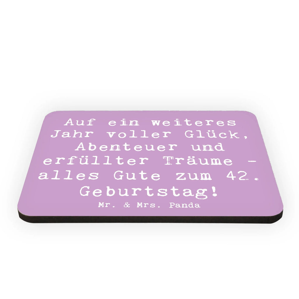 Magnet Spruch 42. Geburtstag Kühlschrankmagnet, Pinnwandmagnet, Souvenir Magnet, Motivmagnete, Dekomagnet, Whiteboard Magnet, Notiz Magnet, Kühlschrank Dekoration, Geburtstag, Geburtstagsgeschenk, Geschenk