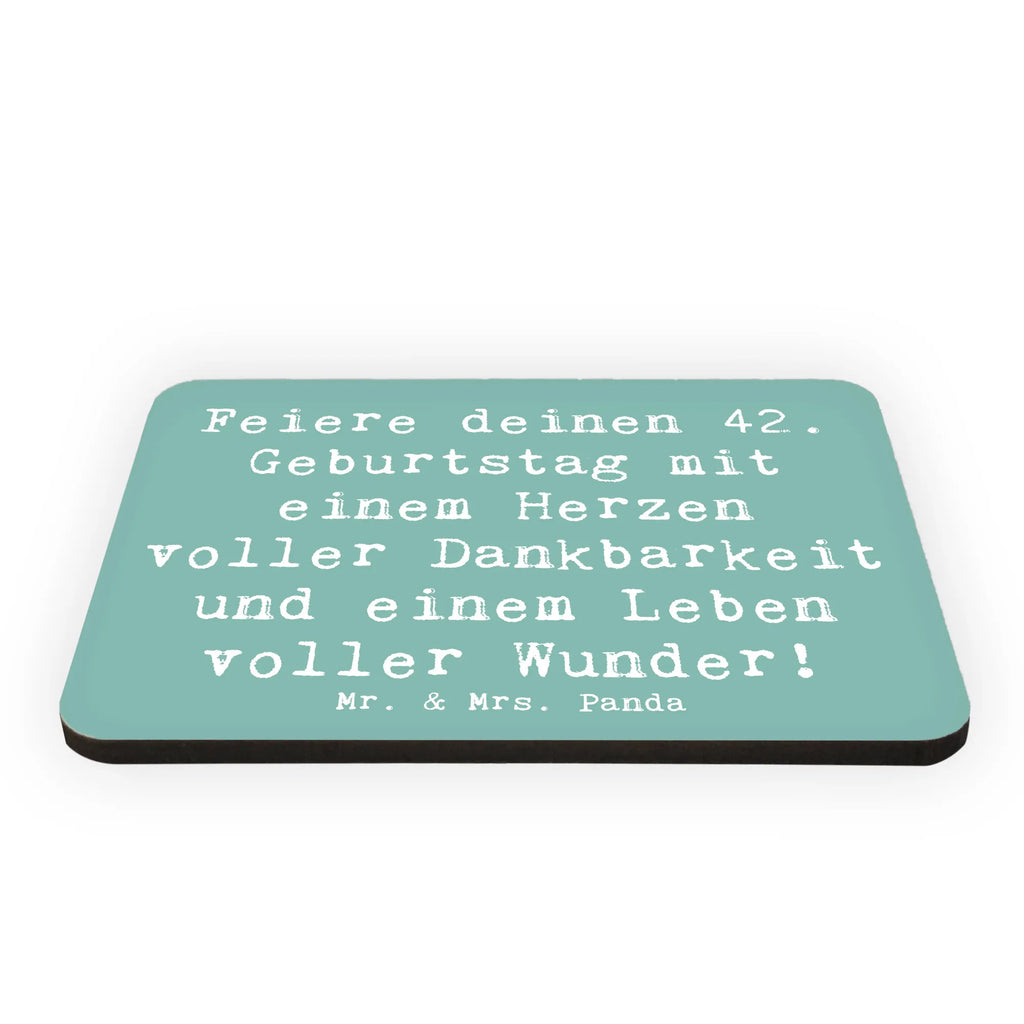 Magnet Spruch 42. Geburtstag Wunder Kühlschrankmagnet, Pinnwandmagnet, Souvenir Magnet, Motivmagnete, Dekomagnet, Whiteboard Magnet, Notiz Magnet, Kühlschrank Dekoration, Geburtstag, Geburtstagsgeschenk, Geschenk