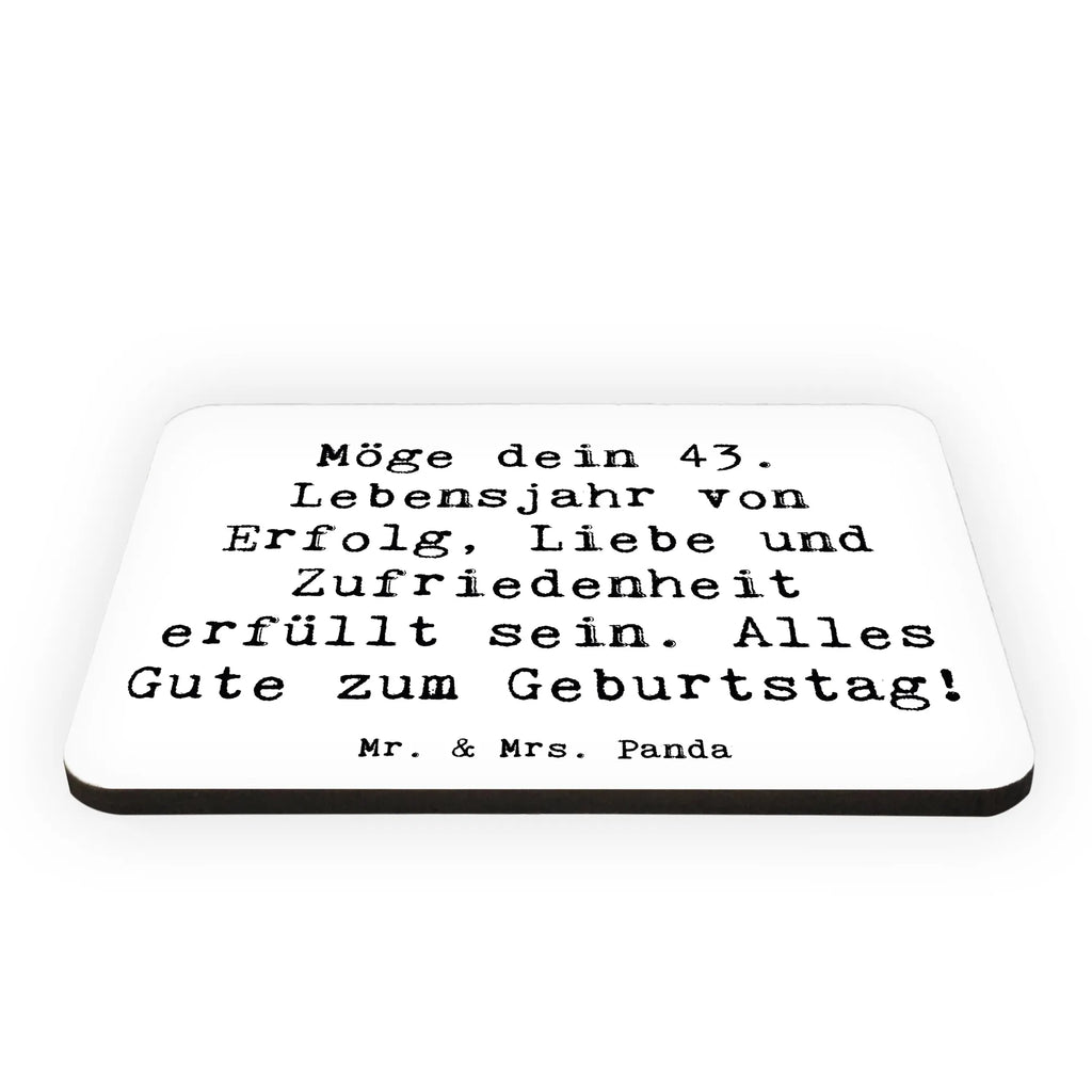 Magnet Spruch 43. Geburtstag Glück Kühlschrankmagnet, Pinnwandmagnet, Souvenir Magnet, Motivmagnete, Dekomagnet, Whiteboard Magnet, Notiz Magnet, Kühlschrank Dekoration, Geburtstag, Geburtstagsgeschenk, Geschenk