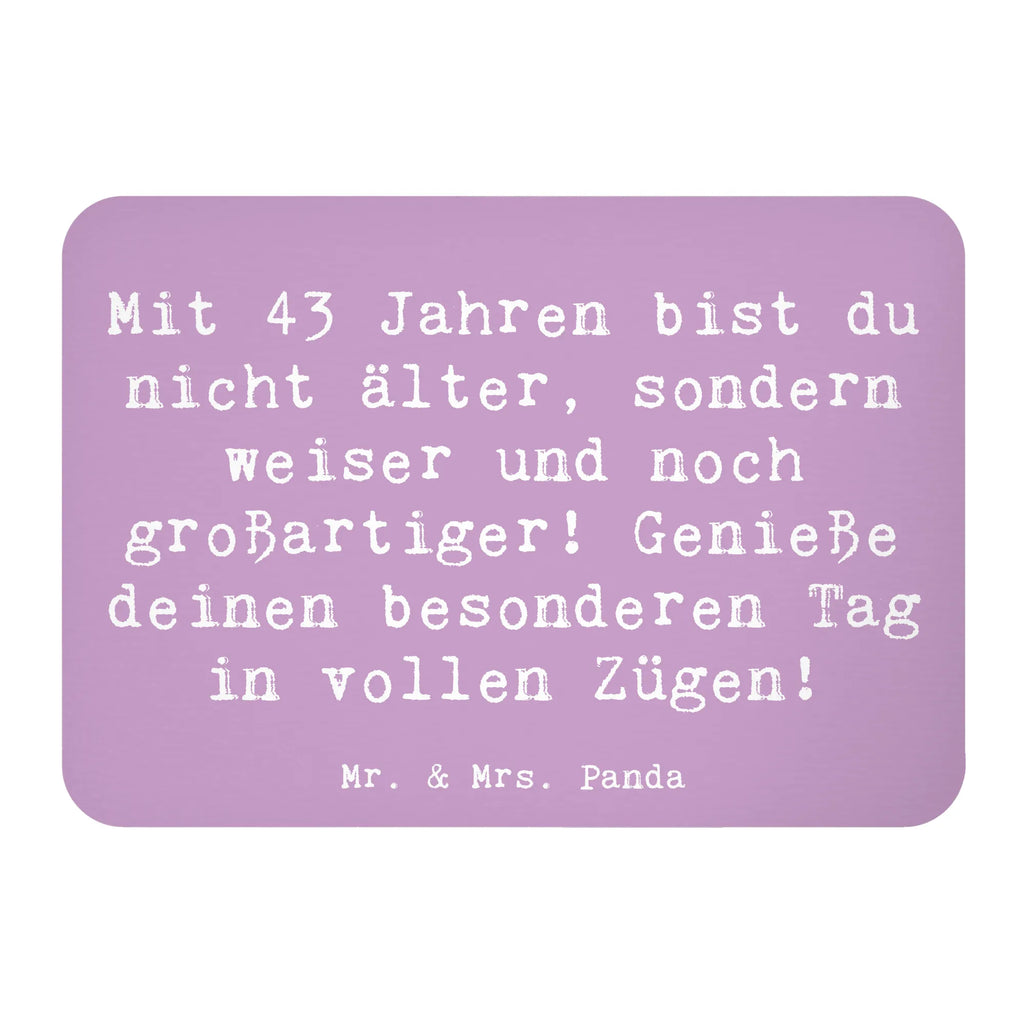 Magnet Spruch 43. Geburtstag Weisheit Kühlschrankmagnet, Pinnwandmagnet, Souvenir Magnet, Motivmagnete, Dekomagnet, Whiteboard Magnet, Notiz Magnet, Kühlschrank Dekoration, Geburtstag, Geburtstagsgeschenk, Geschenk