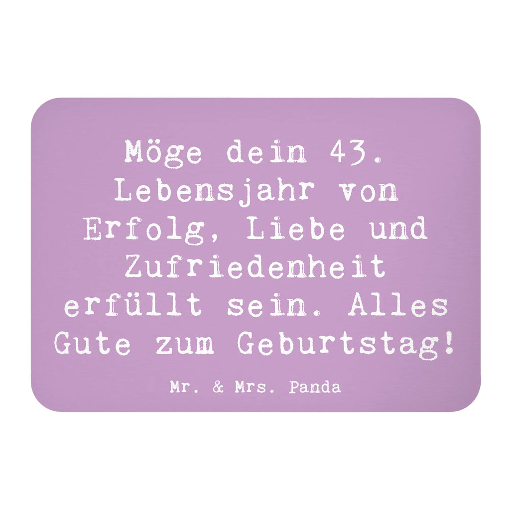 Magnet Spruch 43. Geburtstag Glück Kühlschrankmagnet, Pinnwandmagnet, Souvenir Magnet, Motivmagnete, Dekomagnet, Whiteboard Magnet, Notiz Magnet, Kühlschrank Dekoration, Geburtstag, Geburtstagsgeschenk, Geschenk