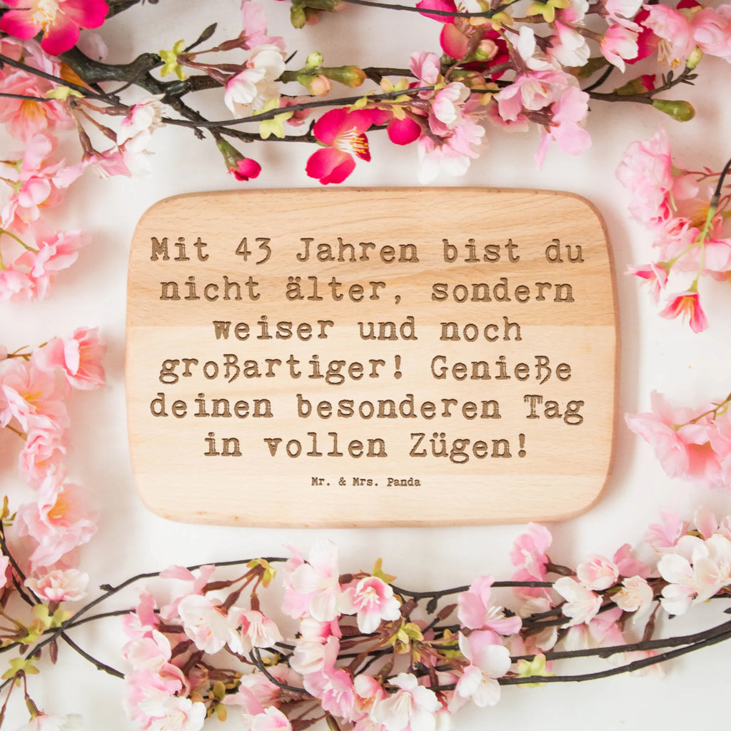 Frühstücksbrett Spruch 43. Geburtstag Weisheit Frühstücksbrett, Holzbrett, Schneidebrett, Schneidebrett Holz, Frühstücksbrettchen, Küchenbrett, Geburtstag, Geburtstagsgeschenk, Geschenk