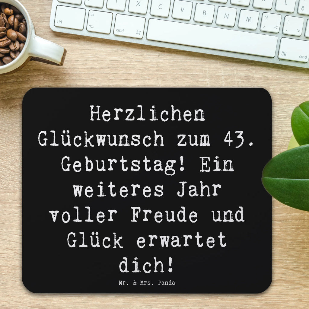 Mauspad Spruch 43. Geburtstag Freude Mousepad, Computer zubehör, Büroausstattung, PC Zubehör, Arbeitszimmer, Mauspad, Einzigartiges Mauspad, Designer Mauspad, Mausunterlage, Mauspad Büro, Geburtstag, Geburtstagsgeschenk, Geschenk