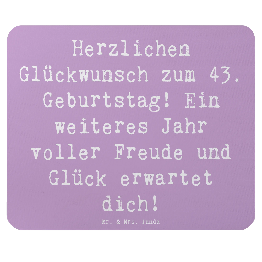 Mauspad Spruch 43. Geburtstag Freude Mousepad, Computer zubehör, Büroausstattung, PC Zubehör, Arbeitszimmer, Mauspad, Einzigartiges Mauspad, Designer Mauspad, Mausunterlage, Mauspad Büro, Geburtstag, Geburtstagsgeschenk, Geschenk