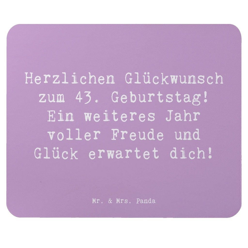 Mauspad Spruch 43. Geburtstag Freude Mousepad, Computer zubehör, Büroausstattung, PC Zubehör, Arbeitszimmer, Mauspad, Einzigartiges Mauspad, Designer Mauspad, Mausunterlage, Mauspad Büro, Geburtstag, Geburtstagsgeschenk, Geschenk