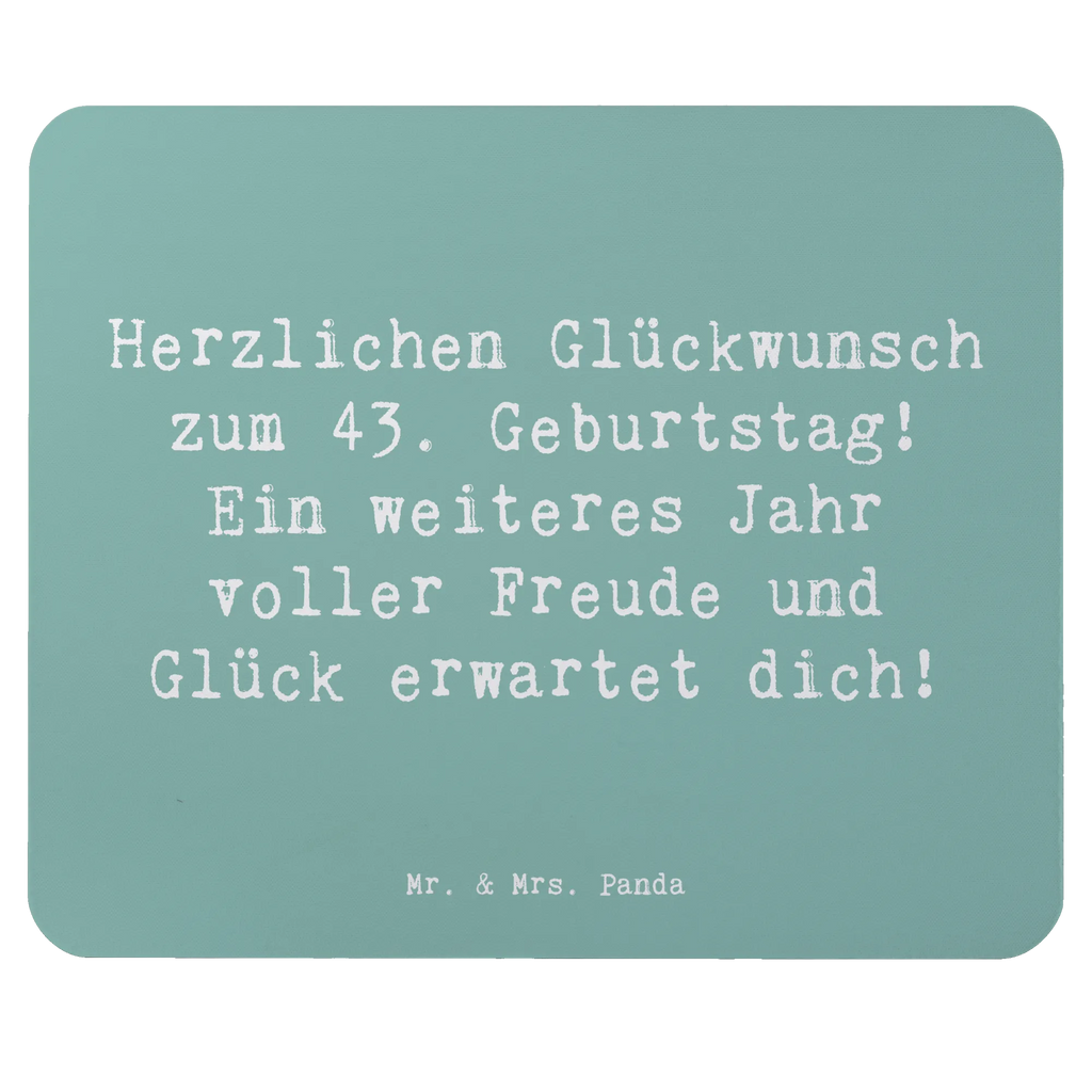 Mauspad Spruch 43. Geburtstag Freude Mousepad, Computer zubehör, Büroausstattung, PC Zubehör, Arbeitszimmer, Mauspad, Einzigartiges Mauspad, Designer Mauspad, Mausunterlage, Mauspad Büro, Geburtstag, Geburtstagsgeschenk, Geschenk