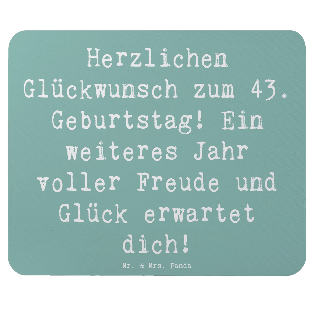 Mauspad Spruch 43. Geburtstag Freude Mousepad, Computer zubehör, Büroausstattung, PC Zubehör, Arbeitszimmer, Mauspad, Einzigartiges Mauspad, Designer Mauspad, Mausunterlage, Mauspad Büro, Geburtstag, Geburtstagsgeschenk, Geschenk