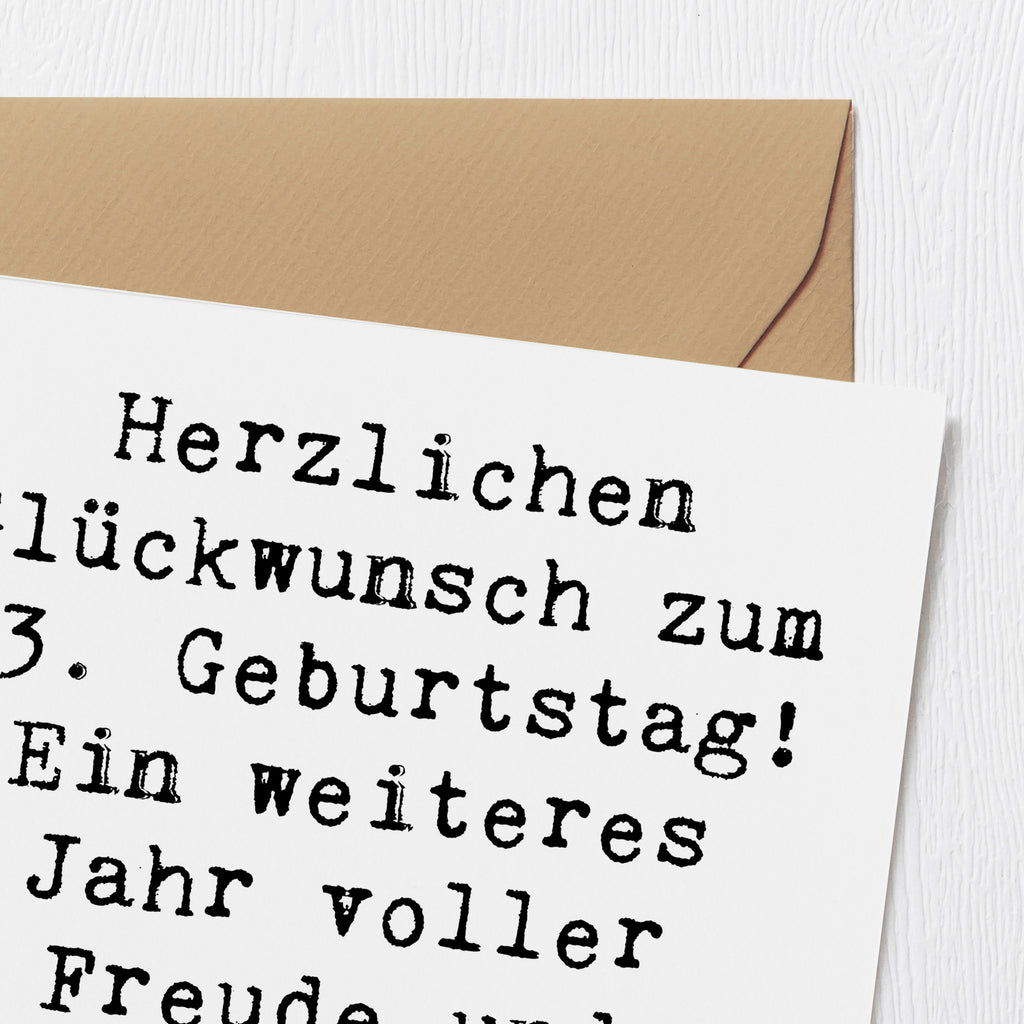 Deluxe Karte Spruch 43. Geburtstag Freude Karte, Grußkarte, Klappkarte, Einladungskarte, Glückwunschkarte, Hochzeitskarte, Geburtstagskarte, Hochwertige Grußkarte, Hochwertige Klappkarte, Geburtstag, Geburtstagsgeschenk, Geschenk