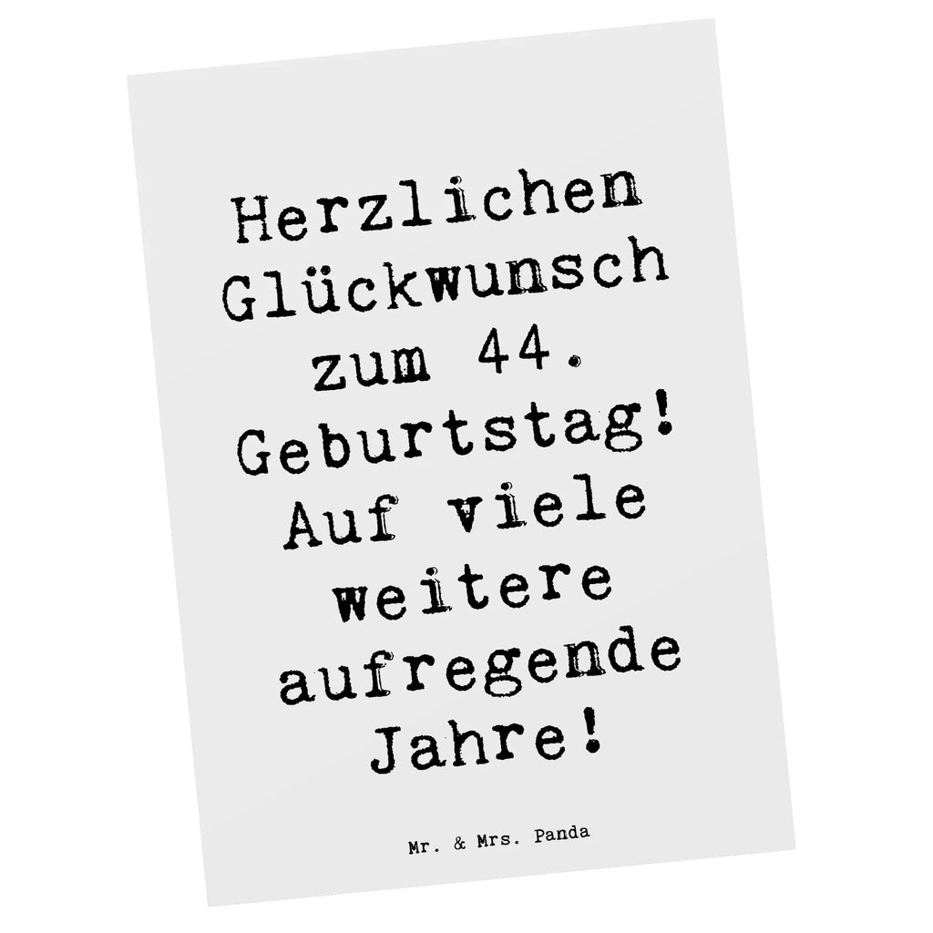 Postkarte Spruch 44. Geburtstag Feier Postkarte, Karte, Geschenkkarte, Grußkarte, Einladung, Ansichtskarte, Geburtstagskarte, Einladungskarte, Dankeskarte, Ansichtskarten, Einladung Geburtstag, Einladungskarten Geburtstag, Geburtstag, Geburtstagsgeschenk, Geschenk