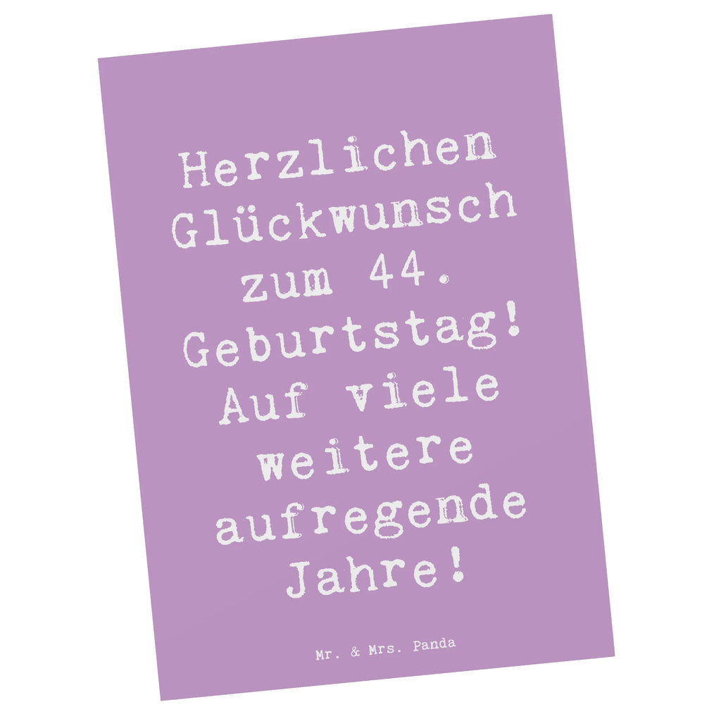 Postkarte Spruch 44. Geburtstag Feier Postkarte, Karte, Geschenkkarte, Grußkarte, Einladung, Ansichtskarte, Geburtstagskarte, Einladungskarte, Dankeskarte, Ansichtskarten, Einladung Geburtstag, Einladungskarten Geburtstag, Geburtstag, Geburtstagsgeschenk, Geschenk