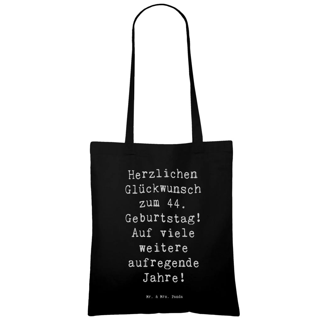 Tragetasche Spruch 44. Geburtstag Feier Beuteltasche, Beutel, Einkaufstasche, Jutebeutel, Stoffbeutel, Tasche, Shopper, Umhängetasche, Strandtasche, Schultertasche, Stofftasche, Tragetasche, Badetasche, Jutetasche, Einkaufstüte, Laptoptasche, Geburtstag, Geburtstagsgeschenk, Geschenk