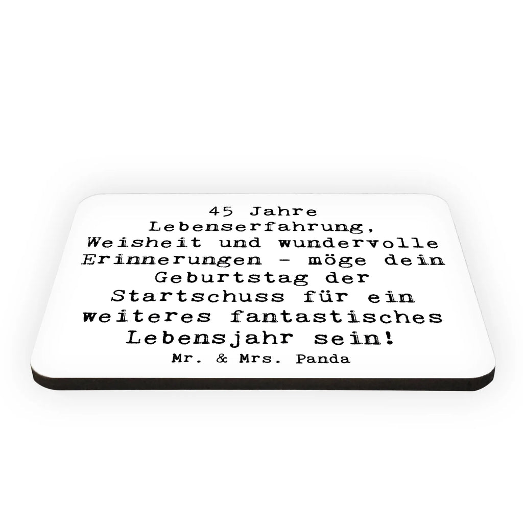 Magnet Spruch 45. Geburtstag Kühlschrankmagnet, Pinnwandmagnet, Souvenir Magnet, Motivmagnete, Dekomagnet, Whiteboard Magnet, Notiz Magnet, Kühlschrank Dekoration, Geburtstag, Geburtstagsgeschenk, Geschenk