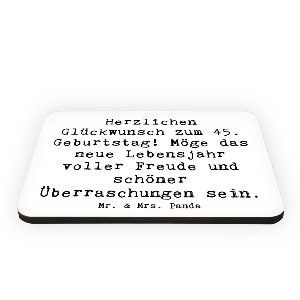 Magnet Spruch 45. Geburtstag Freude Kühlschrankmagnet, Pinnwandmagnet, Souvenir Magnet, Motivmagnete, Dekomagnet, Whiteboard Magnet, Notiz Magnet, Kühlschrank Dekoration, Geburtstag, Geburtstagsgeschenk, Geschenk