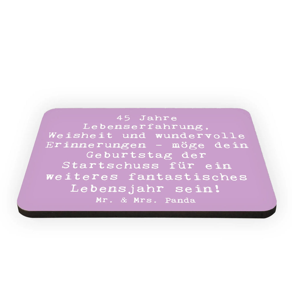 Magnet Spruch 45. Geburtstag Kühlschrankmagnet, Pinnwandmagnet, Souvenir Magnet, Motivmagnete, Dekomagnet, Whiteboard Magnet, Notiz Magnet, Kühlschrank Dekoration, Geburtstag, Geburtstagsgeschenk, Geschenk