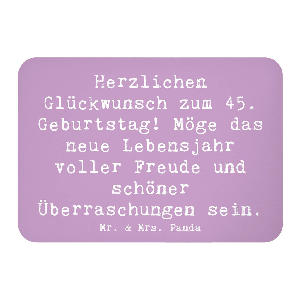 Magnet Spruch 45. Geburtstag Freude Kühlschrankmagnet, Pinnwandmagnet, Souvenir Magnet, Motivmagnete, Dekomagnet, Whiteboard Magnet, Notiz Magnet, Kühlschrank Dekoration, Geburtstag, Geburtstagsgeschenk, Geschenk