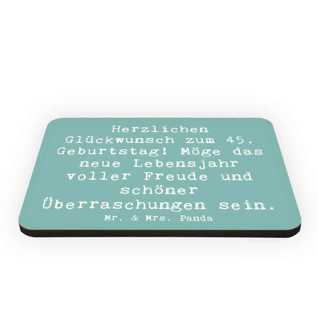 Magnet Spruch 45. Geburtstag Freude Kühlschrankmagnet, Pinnwandmagnet, Souvenir Magnet, Motivmagnete, Dekomagnet, Whiteboard Magnet, Notiz Magnet, Kühlschrank Dekoration, Geburtstag, Geburtstagsgeschenk, Geschenk