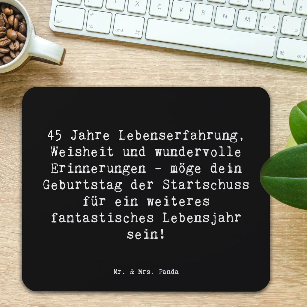 Mauspad Spruch 45. Geburtstag Mousepad, Computer zubehör, Büroausstattung, PC Zubehör, Arbeitszimmer, Mauspad, Einzigartiges Mauspad, Designer Mauspad, Mausunterlage, Mauspad Büro, Geburtstag, Geburtstagsgeschenk, Geschenk